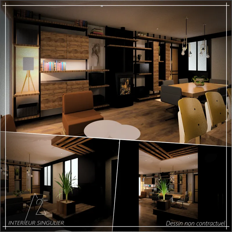 decoration chambre louverne