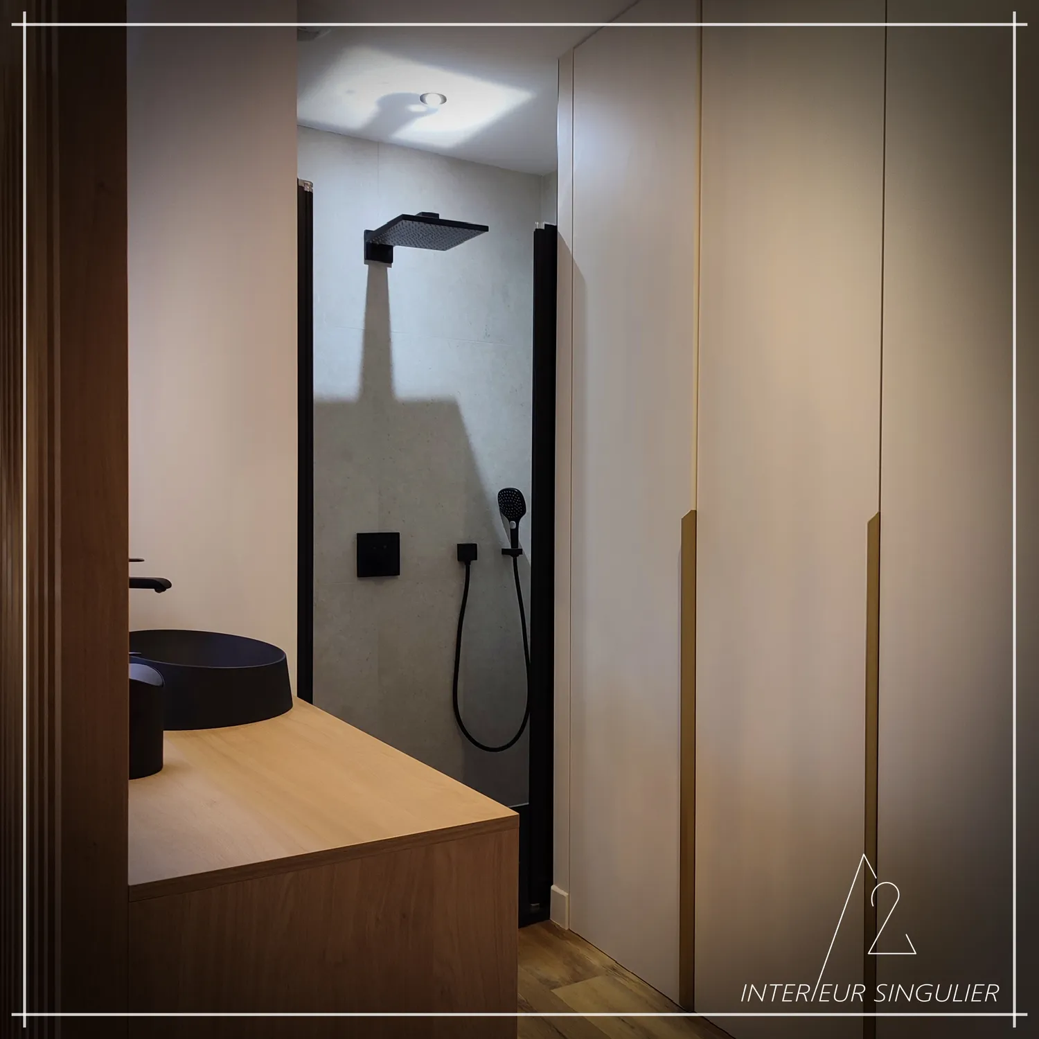 decoration salle de bain argentre