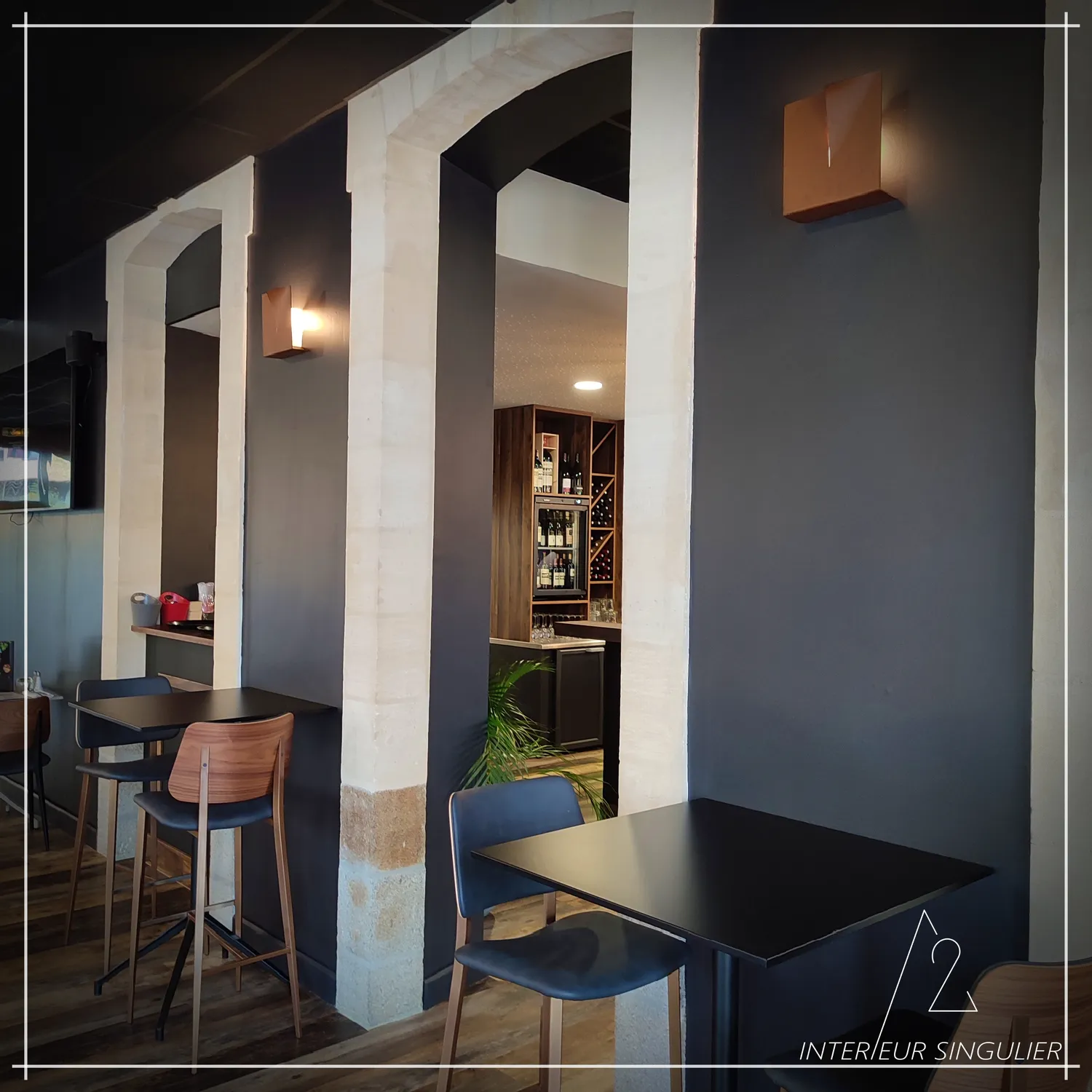 decoration salon louverne