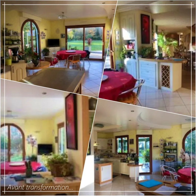 decoration salon louverne