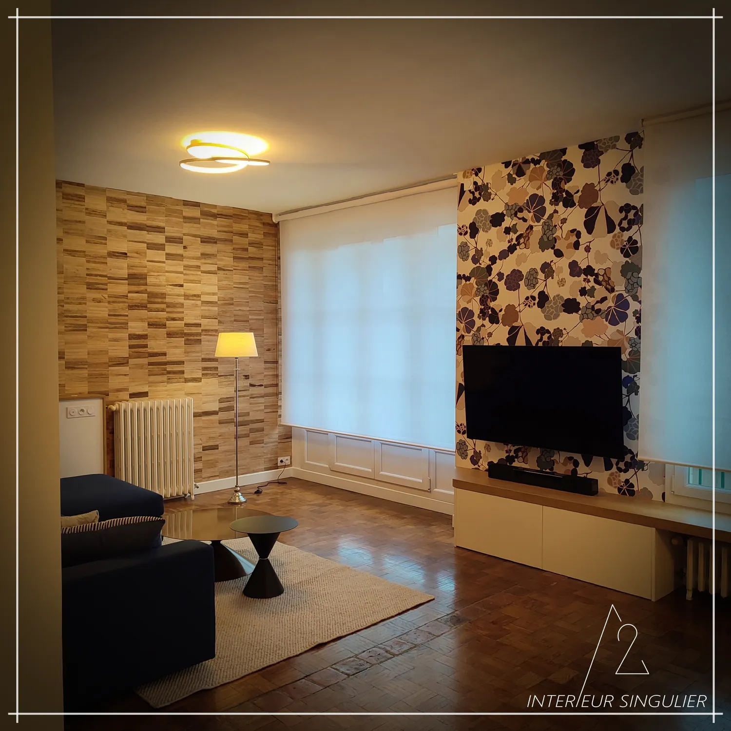 decoration salon louverne