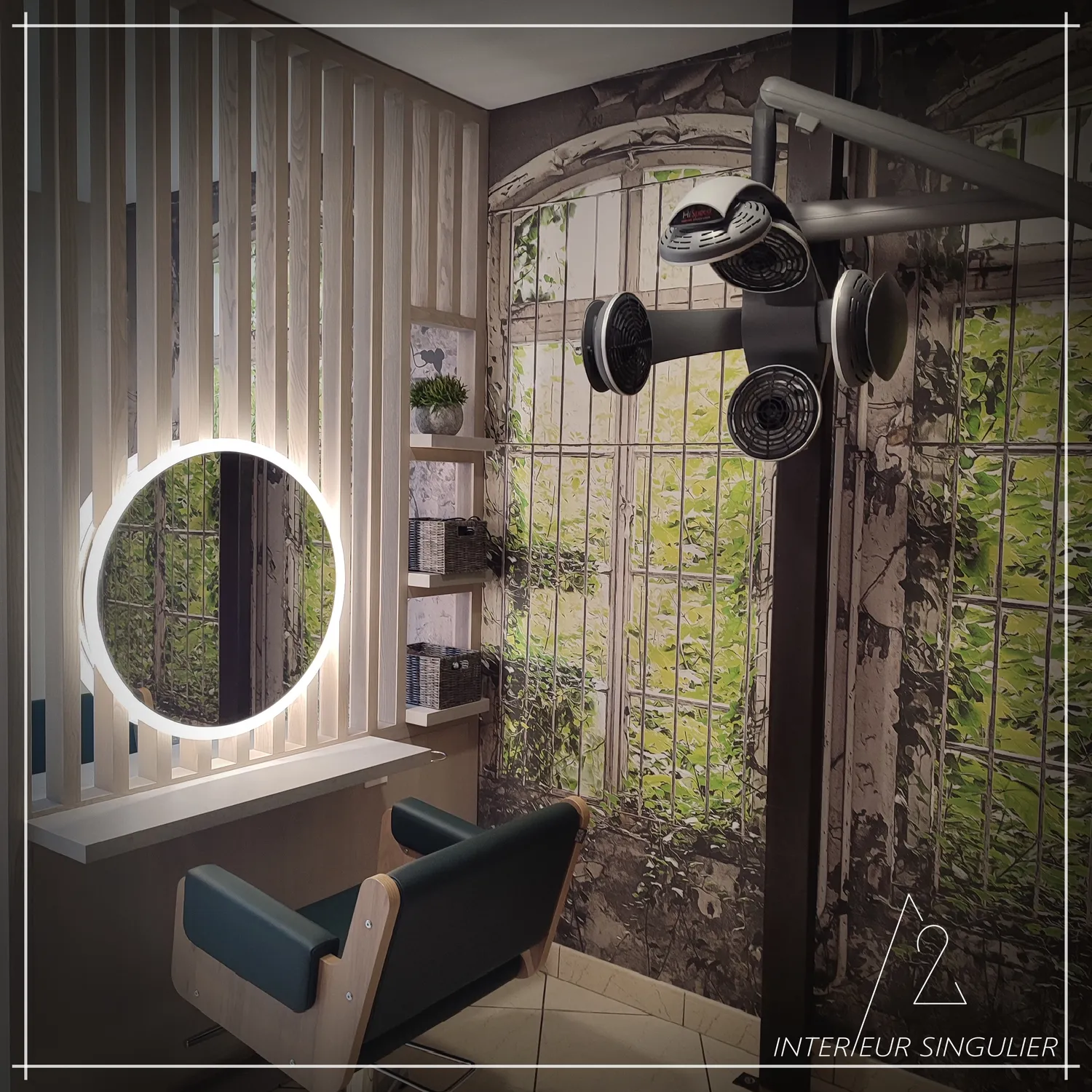 decoration salon louverne