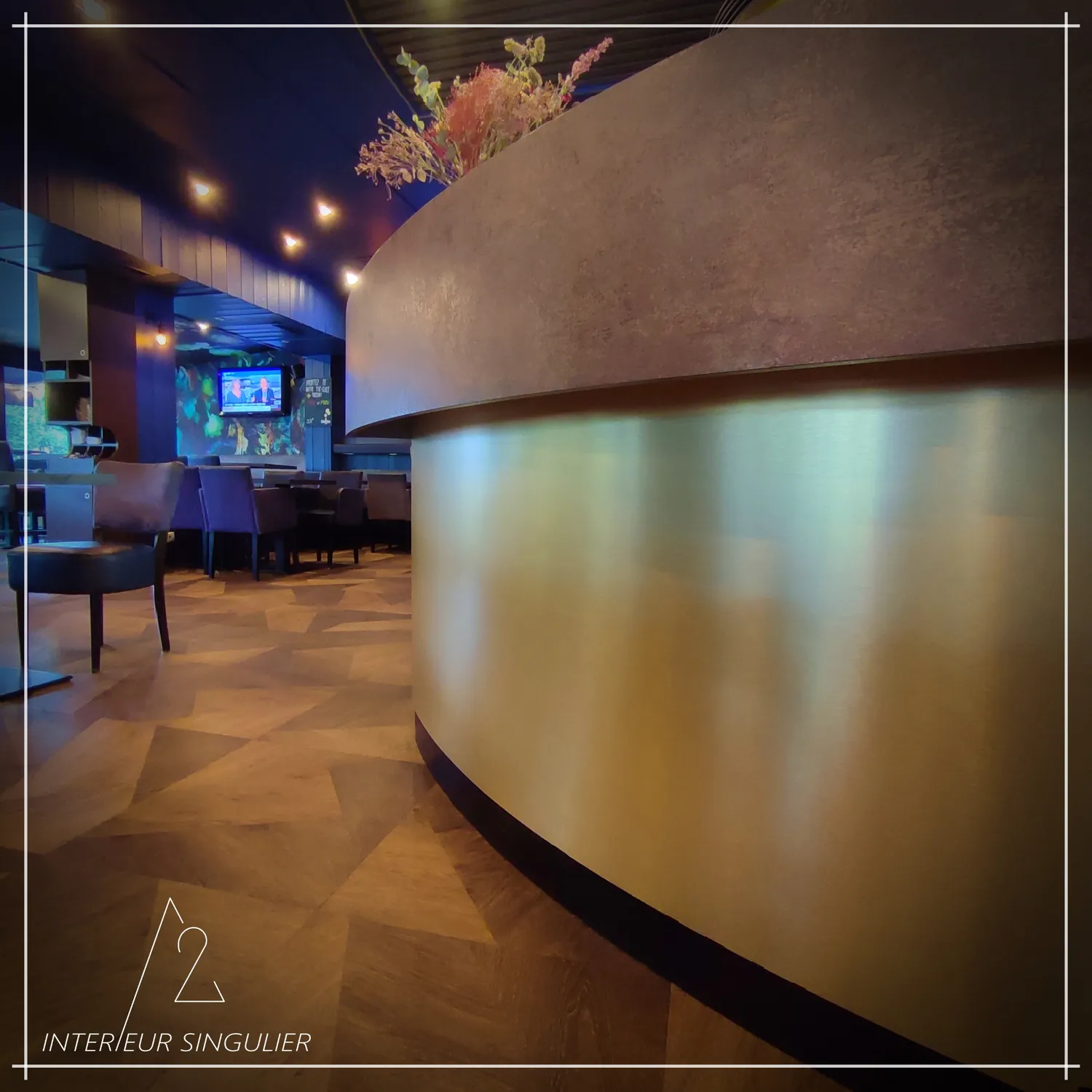 decoration salon louverne