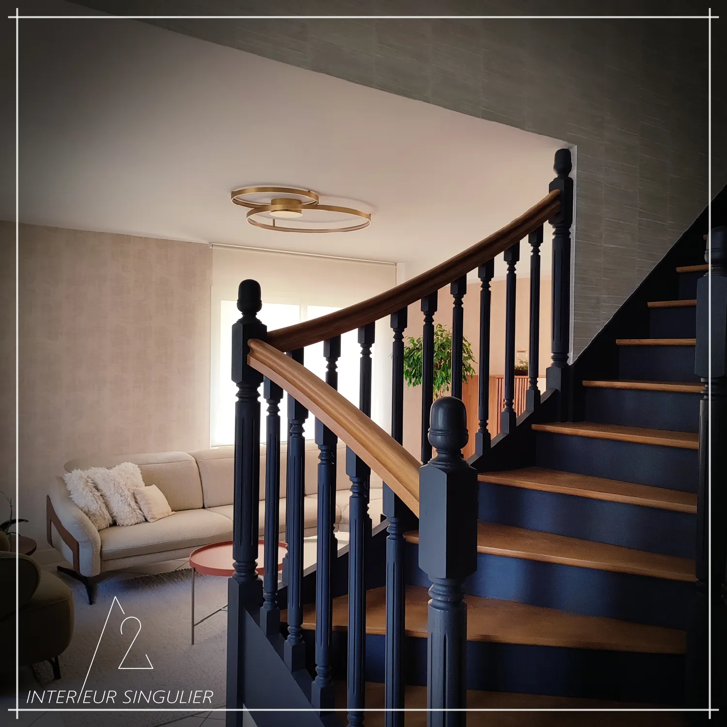 decoration salon louverne
