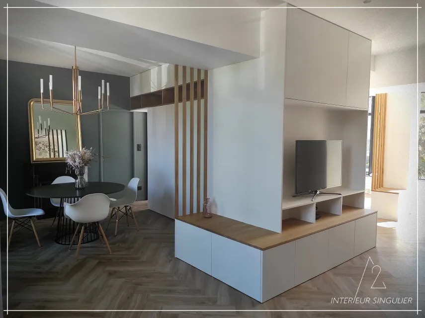 decoration salon louverne