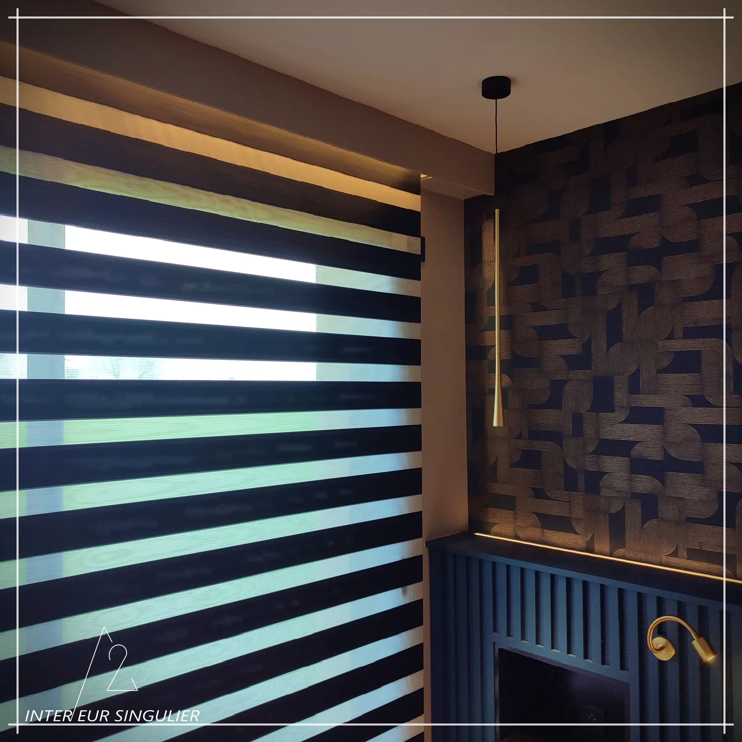 decoration salon louverne